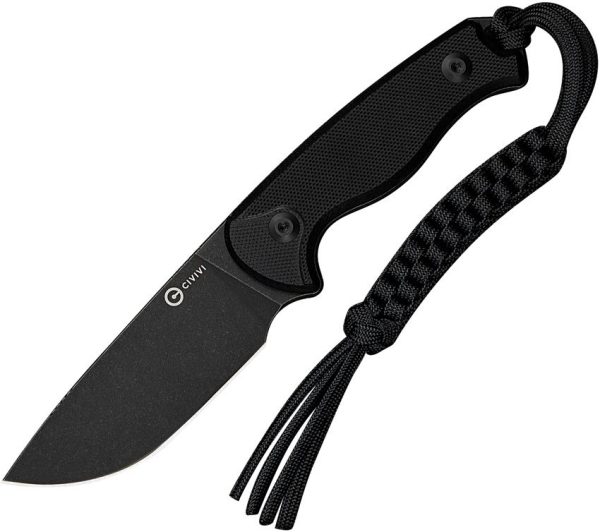Civivi Timberbark Fixed Blade Knife - Black G10