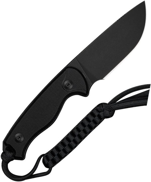 Civivi Timberbark Fixed Blade Knife - Black G10