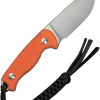 Civivi Timberbark Fixed Blade Knife - Orange G10