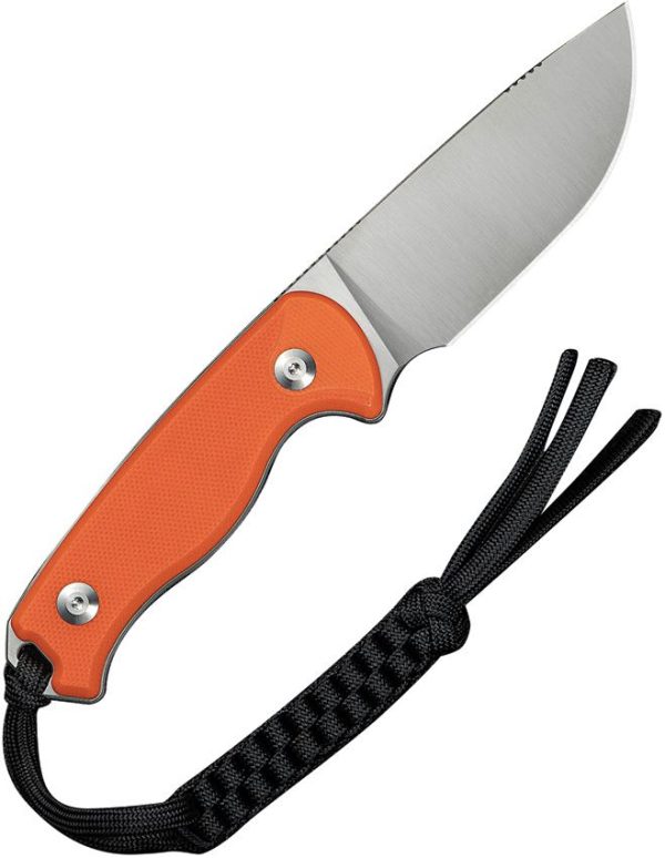 Civivi Timberbark Fixed Blade Knife - Orange G10