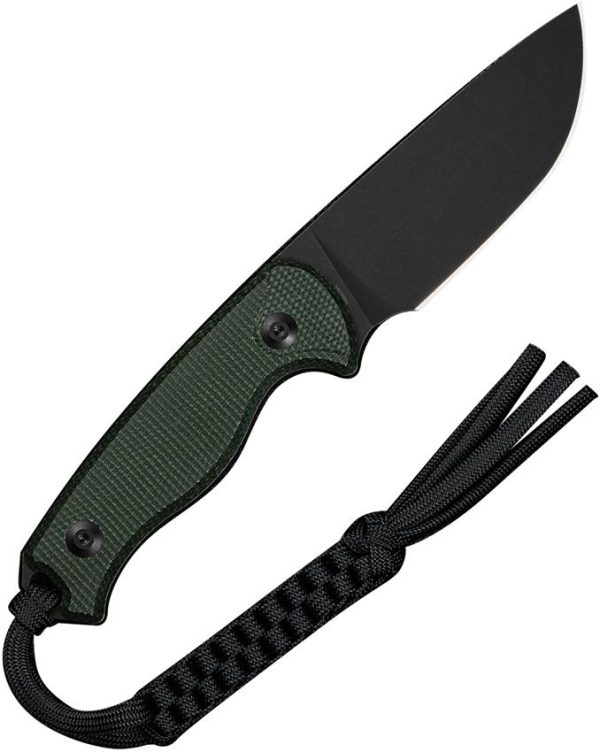 Civivi Timberbark Fixed Blade Knife - Green Canvas Micarta