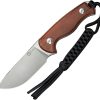 Civivi Timberbark Fixed Blade - Brown Wood 14C28N