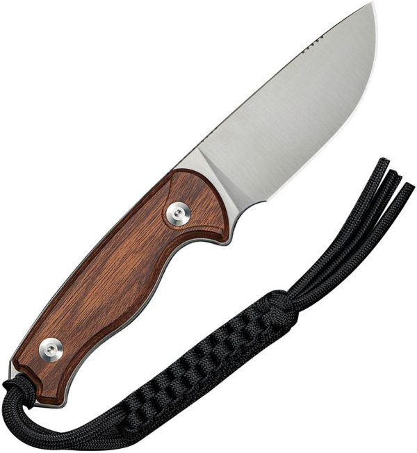 Civivi Timberbark Fixed Blade - Brown Wood 14C28N
