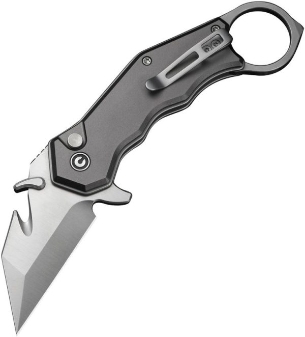 Civivi Amaroq Button Lock Gray Aluminum - Nitro V