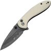 Civivi Faeger Damascus Fixed Blade Ivory G10