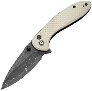 Civivi Faeger Damascus Fixed Blade Ivory G10