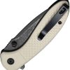 Civivi Faeger Damascus Fixed Blade Ivory G10