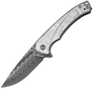 Civivi Voidflare Linerlock Damascus Aluminum