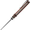Civivi Sixgill Crossbar Lock Damascus Brown Wood