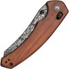 Civivi Sixgill Crossbar Lock Damascus Brown Wood
