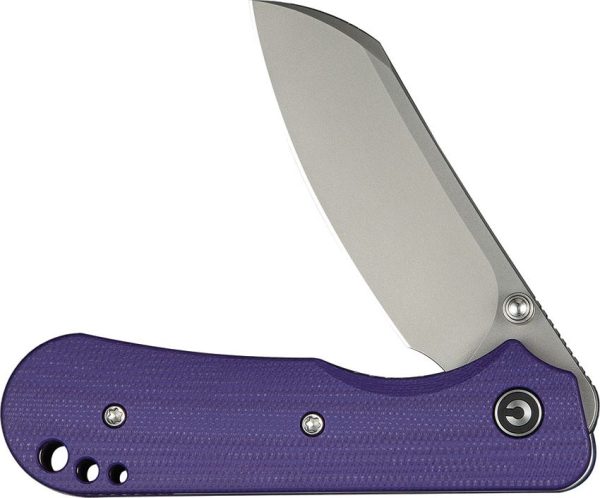 Civivi Crabby Linerlock Purple G10 Folding Knife