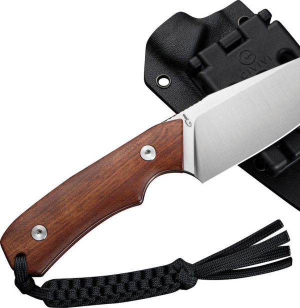 Civivi Gander Fixed Blade Brown Wood Full Tang