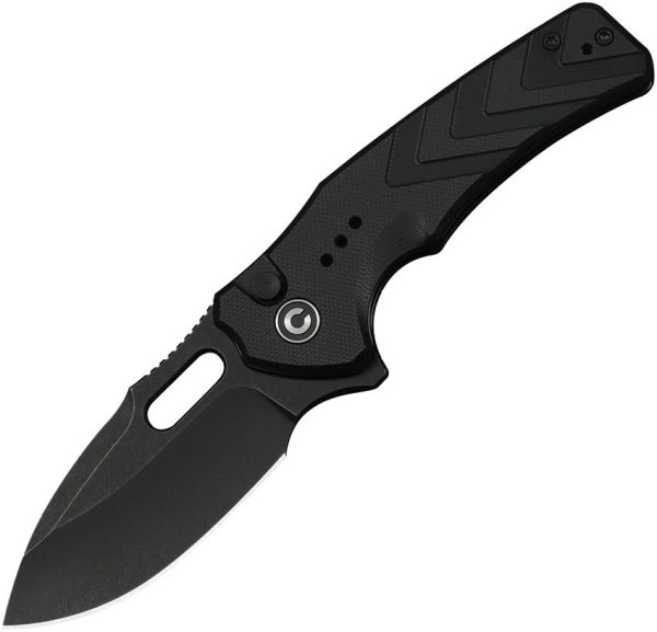 Civivi Vexron Button Lock Black G10 Drop Point