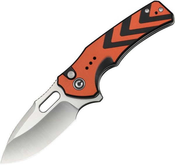 Civivi Vexron Button Lock Orange/Black Drop Point