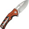 Civivi Vexron Button Lock Orange/Black Drop Point