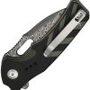 Civivi Vexron Button Lock Damascus Black/Green