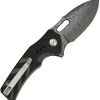 Civivi Vexron Button Lock Damascus Black/Green