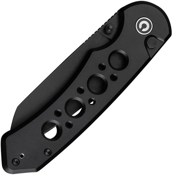 Civivi Pragma Prime Button Lock - Black Aluminum
