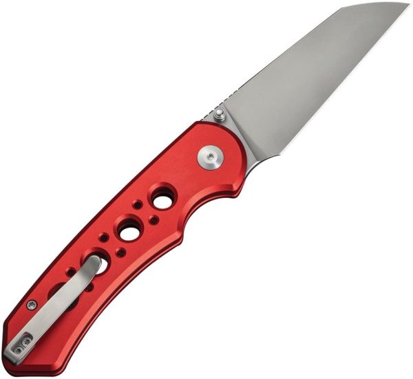 Civivi Pragma Prime Button Lock - Red Aluminum