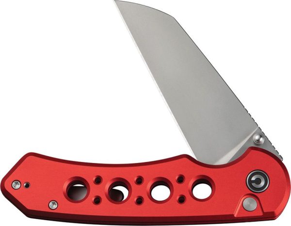 Civivi Pragma Prime Button Lock - Red Aluminum