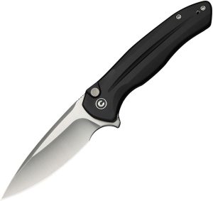 Civivi Kitefin Button Lock Folding Knife Black Aluminum