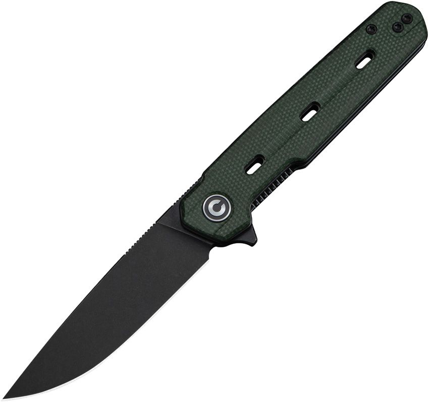 Civivi Navo Folding Knife 3.25" Nitro V Linerlock Green Micarta