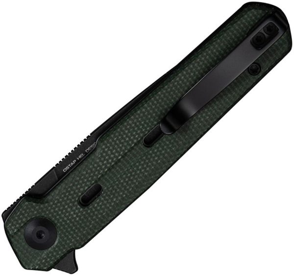 Civivi Navo Linerlock Folding Knife Green Micarta