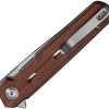 Civivi Navo Linerlock Folding Knife Brown Wood