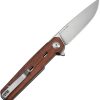 Civivi Navo Linerlock Folding Knife Brown Wood