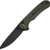 Civivi Tarask Button Lock Folding Knife OD Green G10