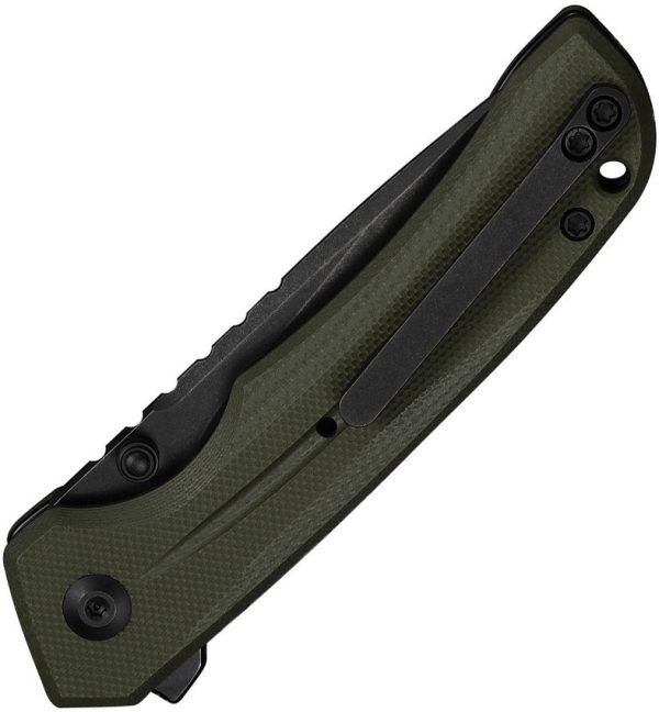 Civivi Tarask Button Lock Folding Knife OD Green G10