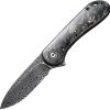 Civivi Elementum Damascus Linerlock Golden Shred Handle
