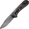 Civivi Elementum Damascus Linerlock Copper Shred Handle