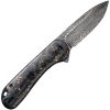 Civivi Elementum Damascus Linerlock Copper Shred Handle