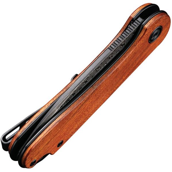Civivi Elementum Damascus Linerlock Cuibourtia Wood