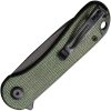 Civivi Elementum Linerlock - Black Stonewash D2 Tanto Green Micarta