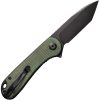 Civivi Elementum Linerlock - Black Stonewash D2 Tanto Green Micarta