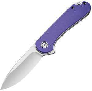 CIVC907V.jpg Civivi Elementum Linerlock - Satin D2 Purple G10 Handle