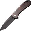 CIVC907W.jpg Civivi Elementum Linerlock - Black Stonewash D2 Ebony Wood