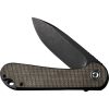 Civivi Elementum Linerlock - Black Stonewash D2 Green Canvas Micarta