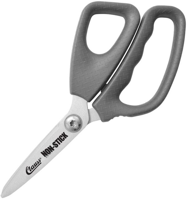 CL19972.jpg Clauss Titanium Non Stick Shear 9in - Gray Rubber Handle