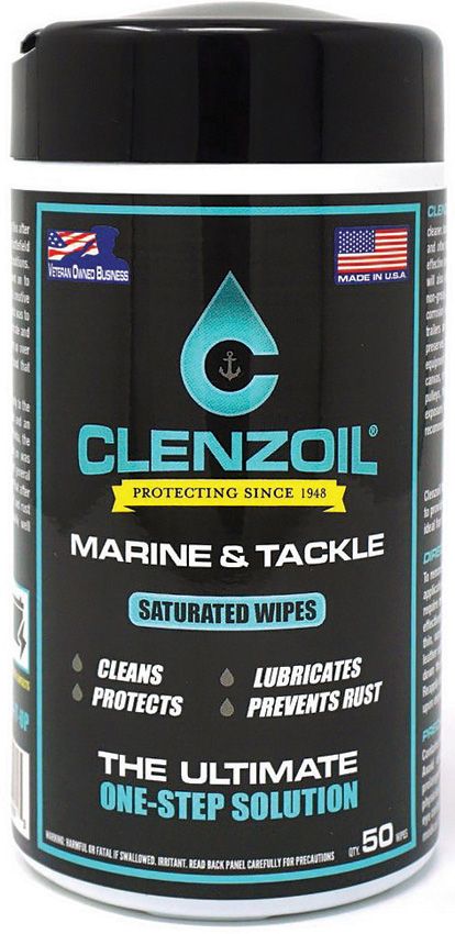 Clenzoil Marine/Tackle Saturated Wipes 50 Count - 5x7in
