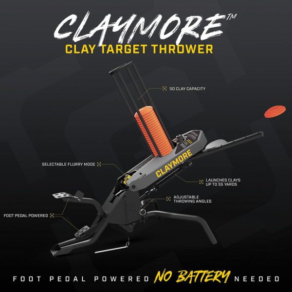 Caldwell Claymore Target Thrower Clay Launcher 50 Capacity