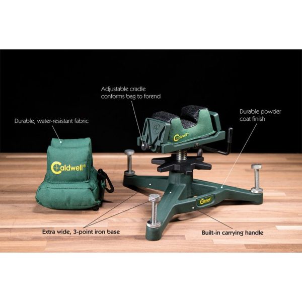 CLD383640_add_01.jpg Caldwell Rock Shooting Rest Combo 3-Point Stance Rifle Rest