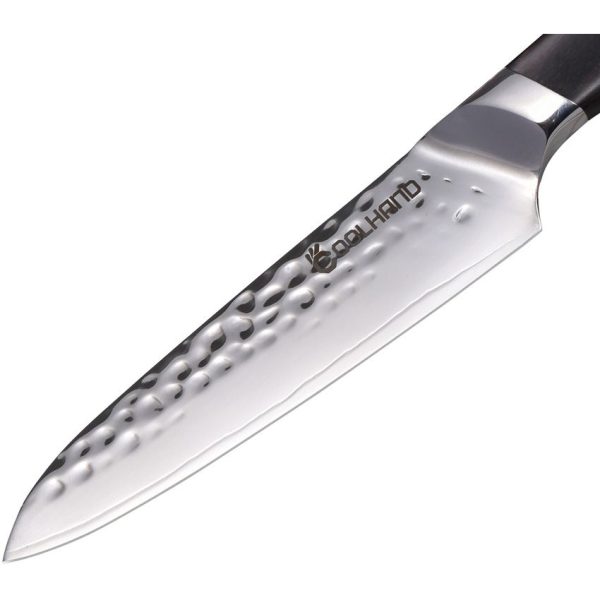 Coolhand Utility Knife Ebony - Hammered 440C Blade