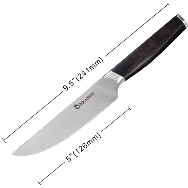 Coolhand Steak Knife Ebony Handle - 5in Satin Blade