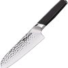 Coolhand Santoku Ebony Handle - 7in Hammered 440C