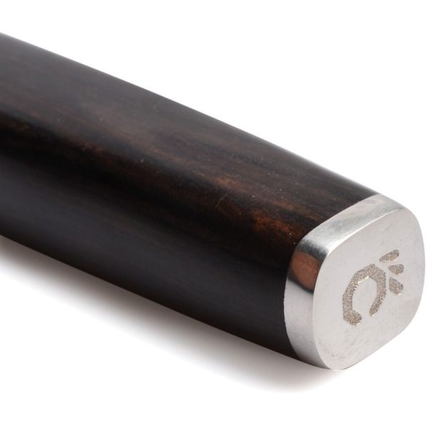 Coolhand Santoku Ebony Handle - 7in Hammered 440C