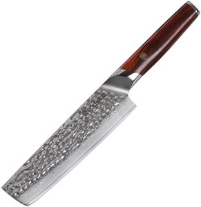 Coolhand Nakiri Cocobolo - VG-10 Damascus 7in