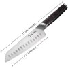 Coolhand Santoku Ebony - 7in Satin 1.4116 Blade